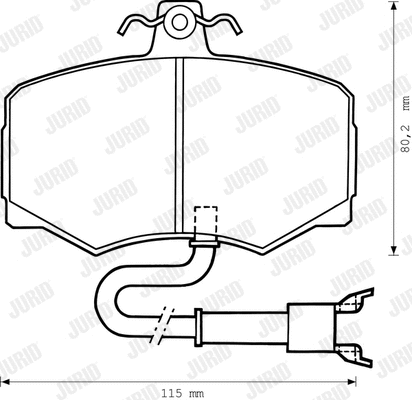 Brake Pad Set, disc brake (571878J)
