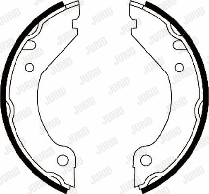 Brake Shoe Set, parking brake (361156J)