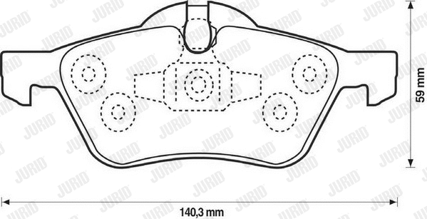 Brake Pad Set, disc brake (571992JC)