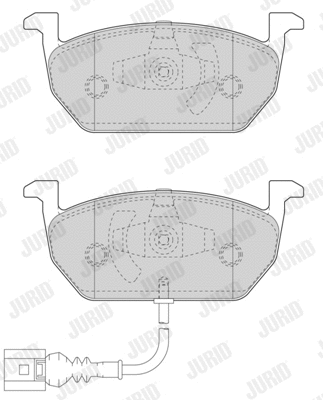Brake Pad Set, disc brake (573606J)