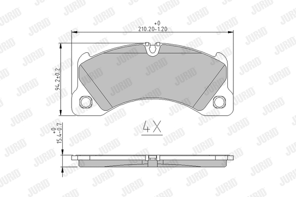 Brake Pad Set, disc brake (573329J)