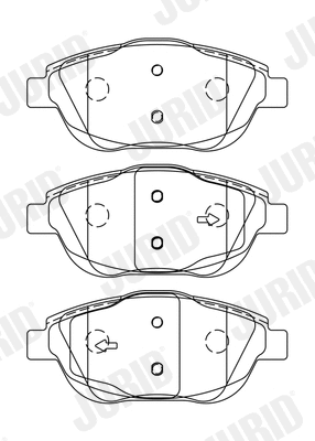 Brake Pad Set, disc brake (573264J)