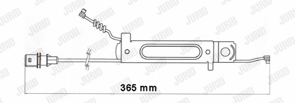 Warning Contact, brake pad wear (587075)