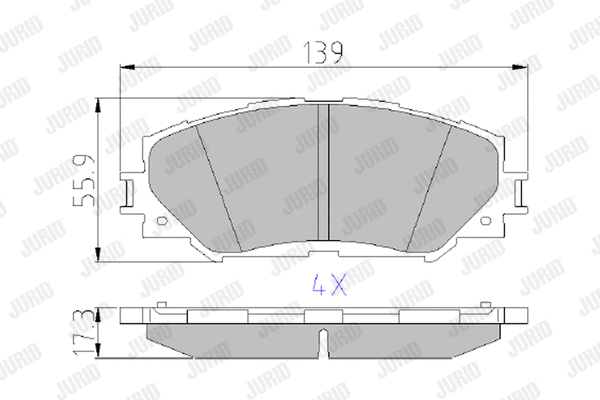 Brake Pad Set, disc brake (572598J)