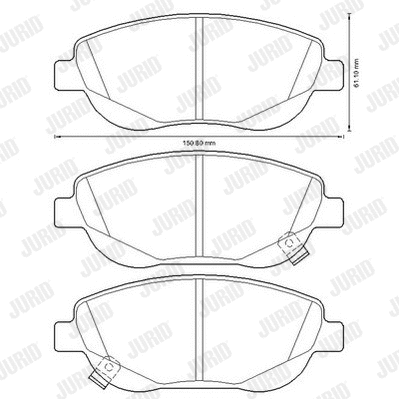 Brake Pad Set, disc brake (572634J)