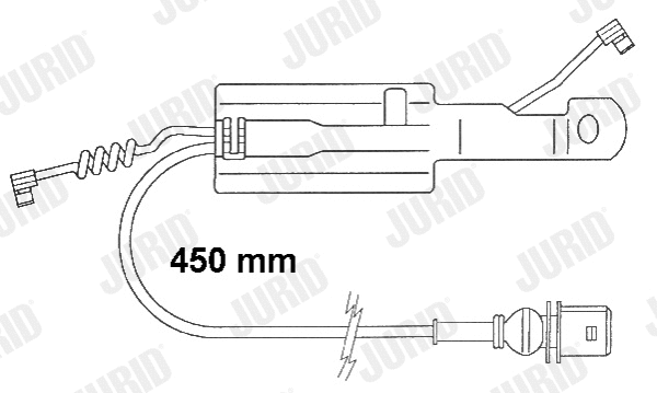 Warning Contact, brake pad wear