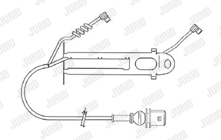 Warning Contact, brake pad wear (FAI151)