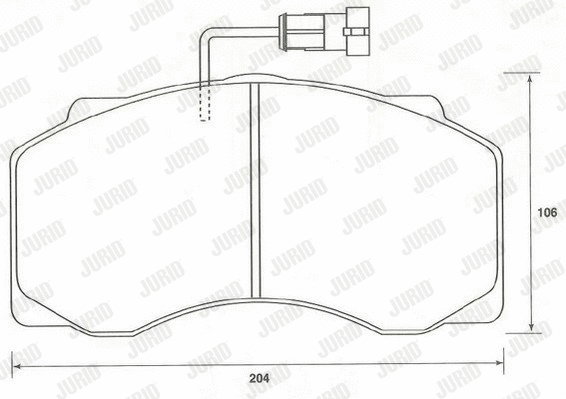Brake Pad Set, disc brake (2907709561)