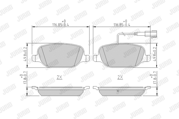 Brake Pad Set, disc brake (573348J)