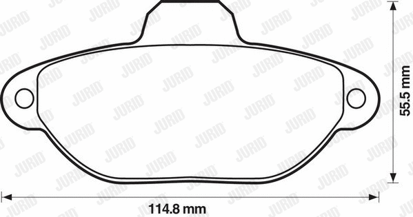 Brake Pad Set, disc brake (571749D)