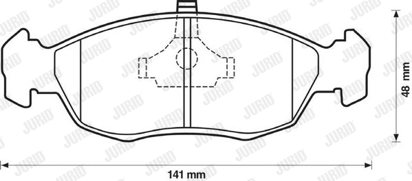 Brake Pad Set, disc brake (571902J)