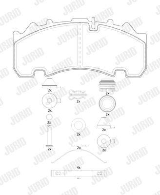 Brake Pad Set, disc brake (2926305390)
