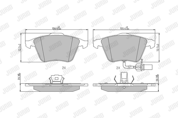 Brake Pad Set, disc brake (573196J)