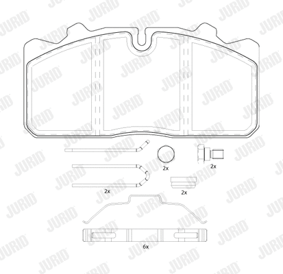 Brake Pad Set, disc brake (2908809560)