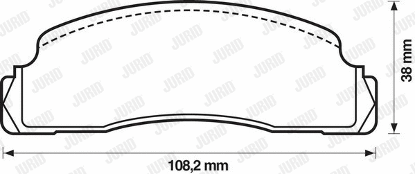 Brake Pad Set, disc brake (571244J)