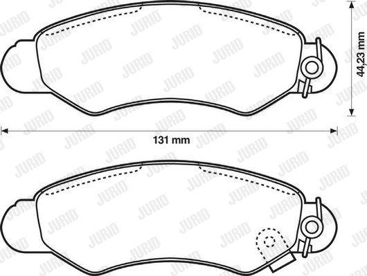 Brake Pad Set, disc brake (572418J)