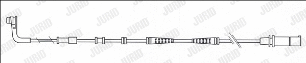 Warning Contact, brake pad wear (581487)