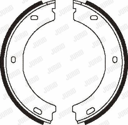 Brake Shoe Set, parking brake (362326J)