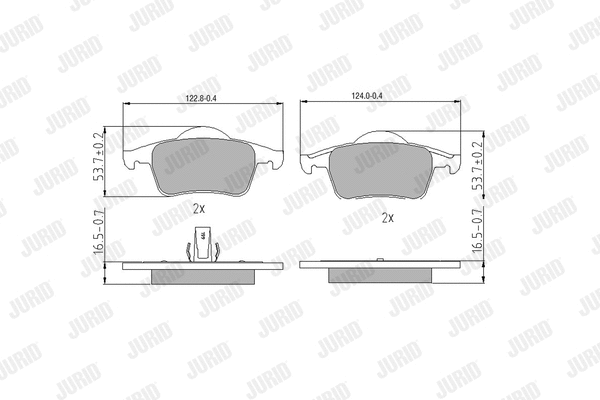 Brake Pad Set, disc brake (573021J)