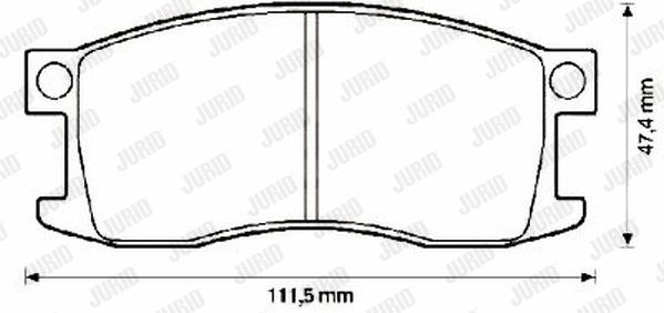 Brake Pad Set, disc brake (572229J)