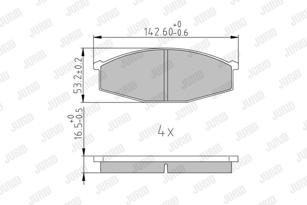 Brake Pad Set, disc brake (572361J)