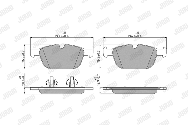 Brake Pad Set, disc brake (573293J)