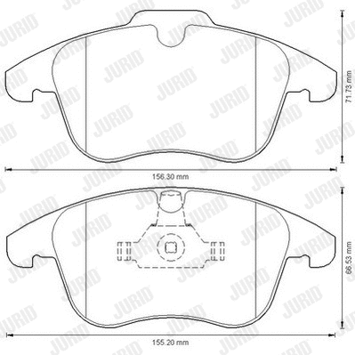 Brake Pad Set, disc brake (573201JC)