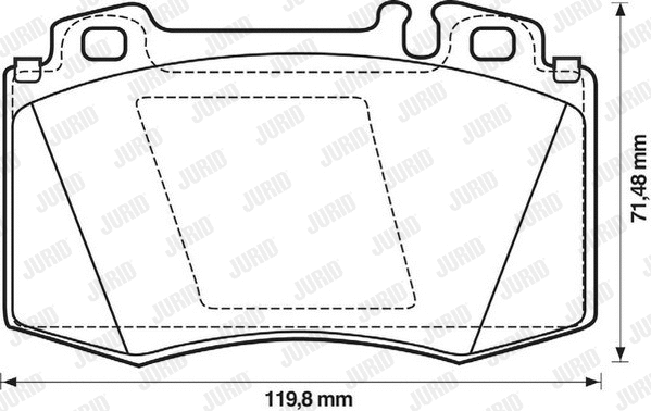 Brake Pad Set, disc brake (571961J-AS)