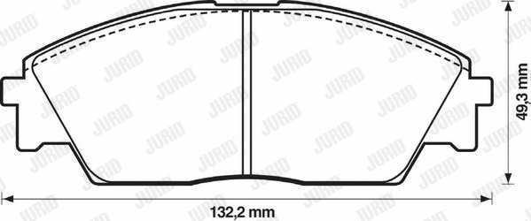 Brake Pad Set, disc brake (572329J)