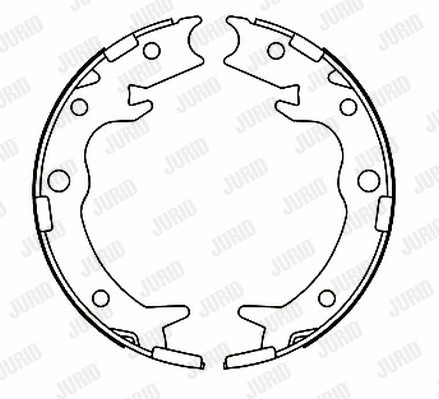 Brake Shoe Set, parking brake