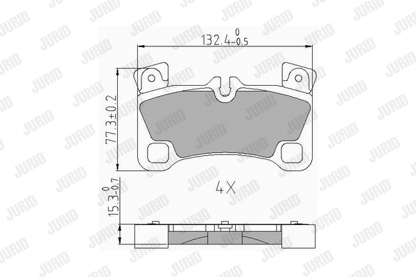 Brake Pad Set, disc brake (573339J)