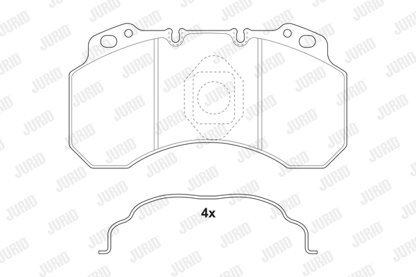 Brake Pad Set, disc brake (2910009560)