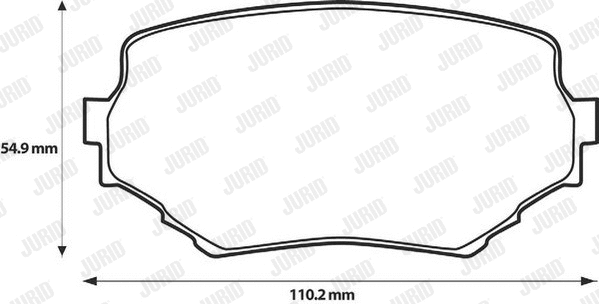 Brake Pad Set, disc brake (572420J)