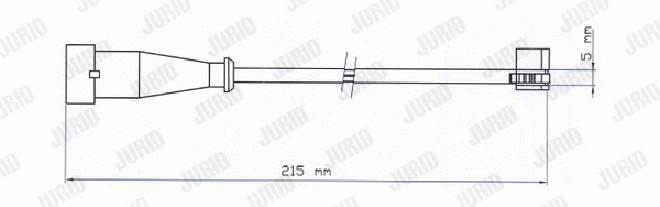 Warning Contact, brake pad wear (FAI177)