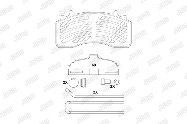 Brake Pad Set, disc brake (2922305390)