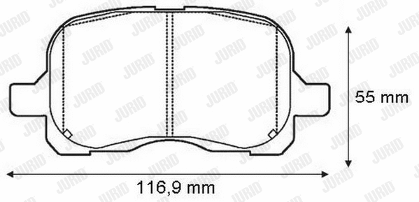 Brake Pad Set, disc brake (572468J)