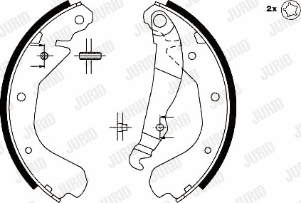 Brake Shoe Set (361417J)