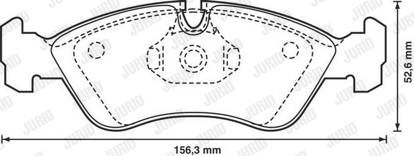 Brake Pad Set, disc brake (571391D)