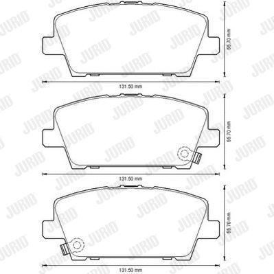 Brake Pad Set, disc brake (572579JC)