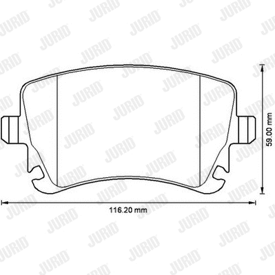 Brake Pad Set, disc brake (573220JC)