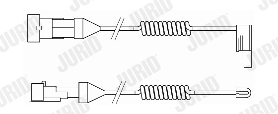 Warning Contact, brake pad wear (FAI105)