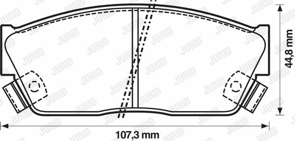 Brake Pad Set, disc brake (572181J)