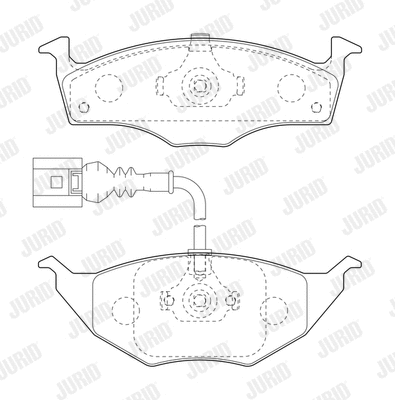 Brake Pad Set, disc brake (573126J)