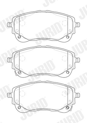 Brake Pad Set, disc brake (574042J)