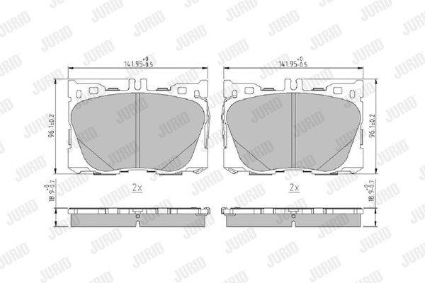 Brake Pad Set, disc brake (573868J)