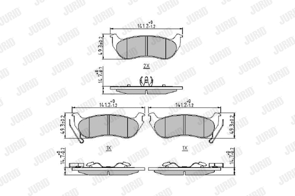 Brake Pad Set, disc brake (573683J)