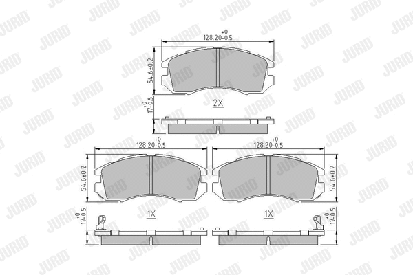 Brake Pad Set, disc brake (572275J)