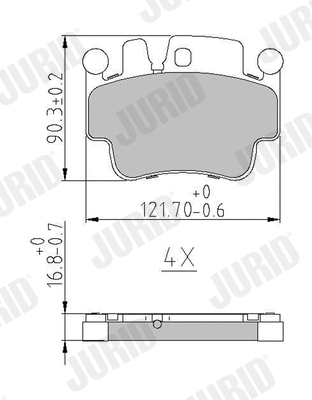 Brake Pad Set, disc brake (573725J)