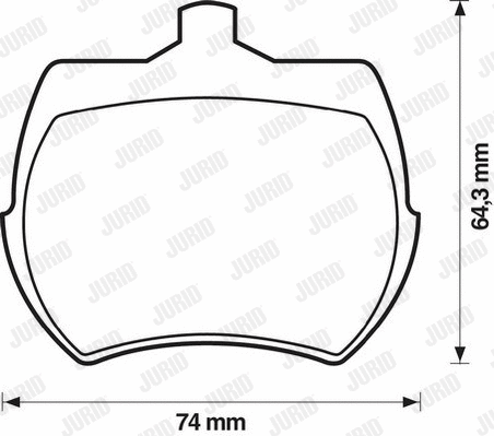 Brake Pad Set, disc brake (571212D)