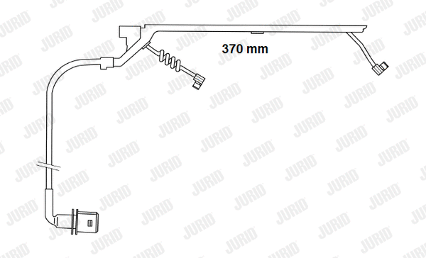 Warning Contact, brake pad wear (FAI169)